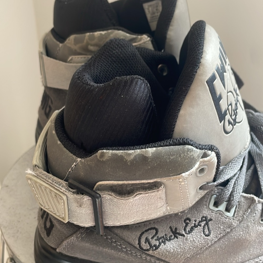 Throwback Patrick Ewing Athletics Gray High-Top S… - image 4